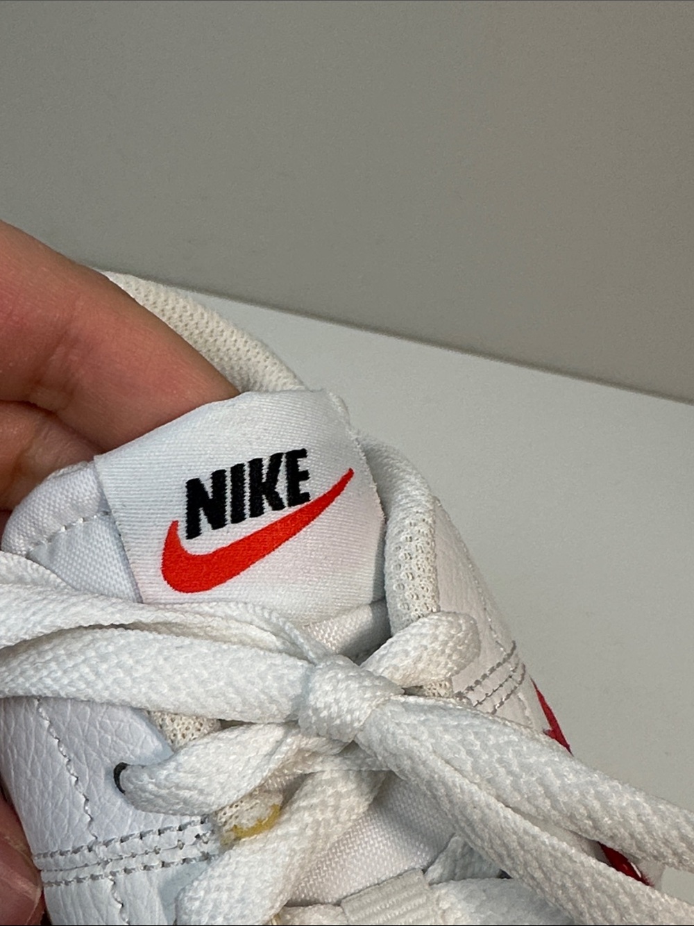 Nike Womens Court Legacy White University Red Leather Size 7.5 - Picture 11 of 15